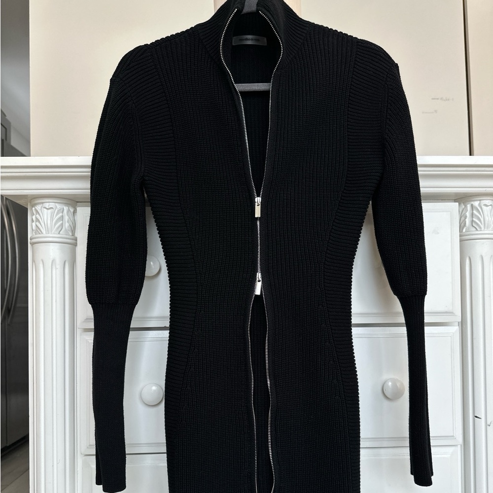 MANIÈRE DE VOIR ribbed zip dress 🖤